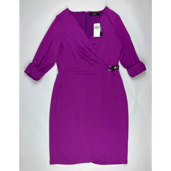 Lauren Ralph Lauren Other - NEW! Lauren Ralph Lauren Women's 10 Buckle-Trim Georgette Shirtdress NWT $165